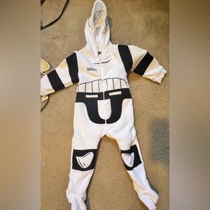 Stars Wars kids footed pajamas- Storm Trooper- 36 months